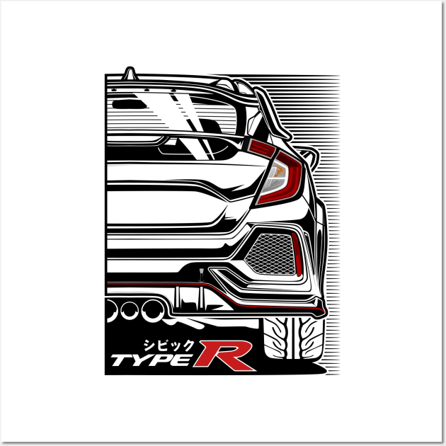 Civic Type R FK8 Wall Art by idrdesign